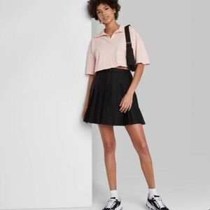 Women's Woven Tennis Mini A-Line Skirt - Wild Fable™